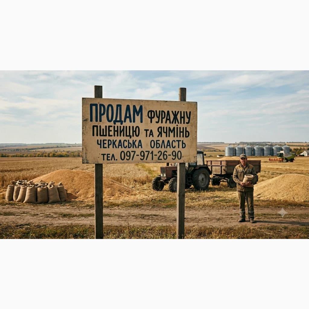 Продам фуражну пшеницю, Житомирська обл.